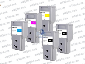 Tinta Compatible PFI-320C Cian 300ml.