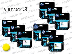 HP Nº711 amarillo multipack 3x29ml.