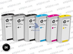 HP Nº727 negro foto 130ml.