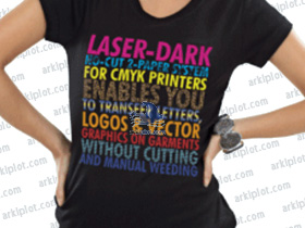 Forever Láser Dark CMYK (No cut) para camisetas oscuras sin recorte