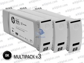 HP Nº771C negro foto multipack 3x775ml.