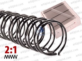 Espiral Wire-o 2:1 Ø31,8mm Blanco 100ud. (260hj)