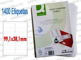 Arquicopy 99,1x38,1mm 1400ud - Redondeadas