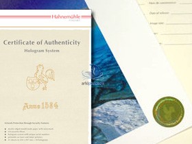 Hahnemühle Certificate of Authenticity