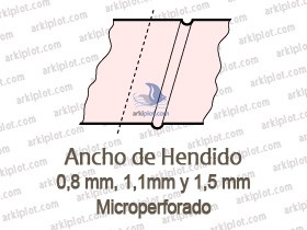 Hendidora-Micro perforadora Cyklos GPM 320  ancho 320mm 3 hendidos   1 microperforado