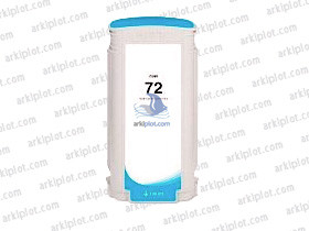 Tinta compatible HP Nº72 cian 130ml.