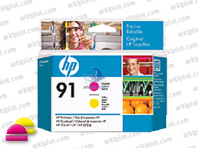 HP Nº91 Cabezal Magenta/Amarillo