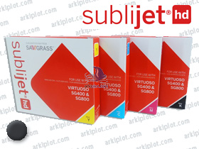 Sublijet HD 42ml. Negro mate Cart. Sublimación Virtuoso SG400/SG800  