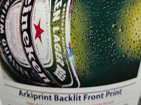 Arkiprint Backlit Front Print - Ejemplo retroiluminado