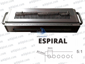 Peine Espiral 5:1 redondo 3,2mm 59 taladros