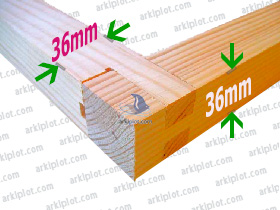 LISTONES 3″X2″X3.20 M ROBLE – Feconlider – Productos Ferretería