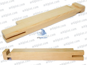 Liston madera 20cm perfil 3,6x3,6cm