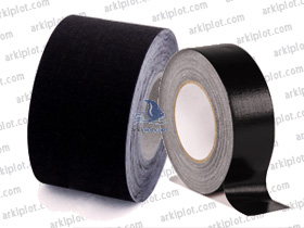 Rollo de tela adhesiva negra 38mm x 50m