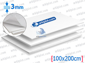 Arkicopy Pluma Adhesivo 3mm  Hoja 100x200cm (25 hojas)
