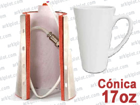 Resistencia Tazas Arkipress-Mug 17oz cónica