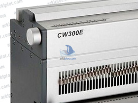 Encuadernadora eléctrica ArkiBind PMA CW300E WIRE-O A4 paso 3:1, 25 hojas