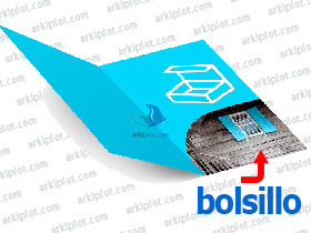 Bolsillos para carpetas imprimibles -  (400 ud)