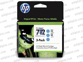 HP Nº712 cian 29ml. (pack 3 unidades)