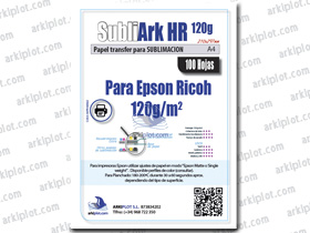 SubliArk HR 120g A3  - Caja 100 hojas