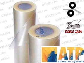 Film montaje ATP cristalino Adhesivo doble cara permanente 1,550