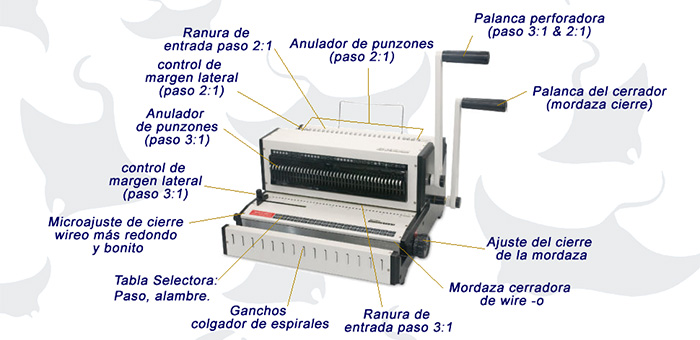 Perforadora Agujereadora Doble De Papel X 1 Unidad