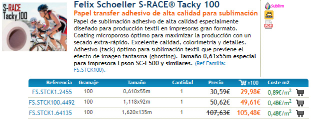 Felix Schoeller S-RACE® Tacky 100